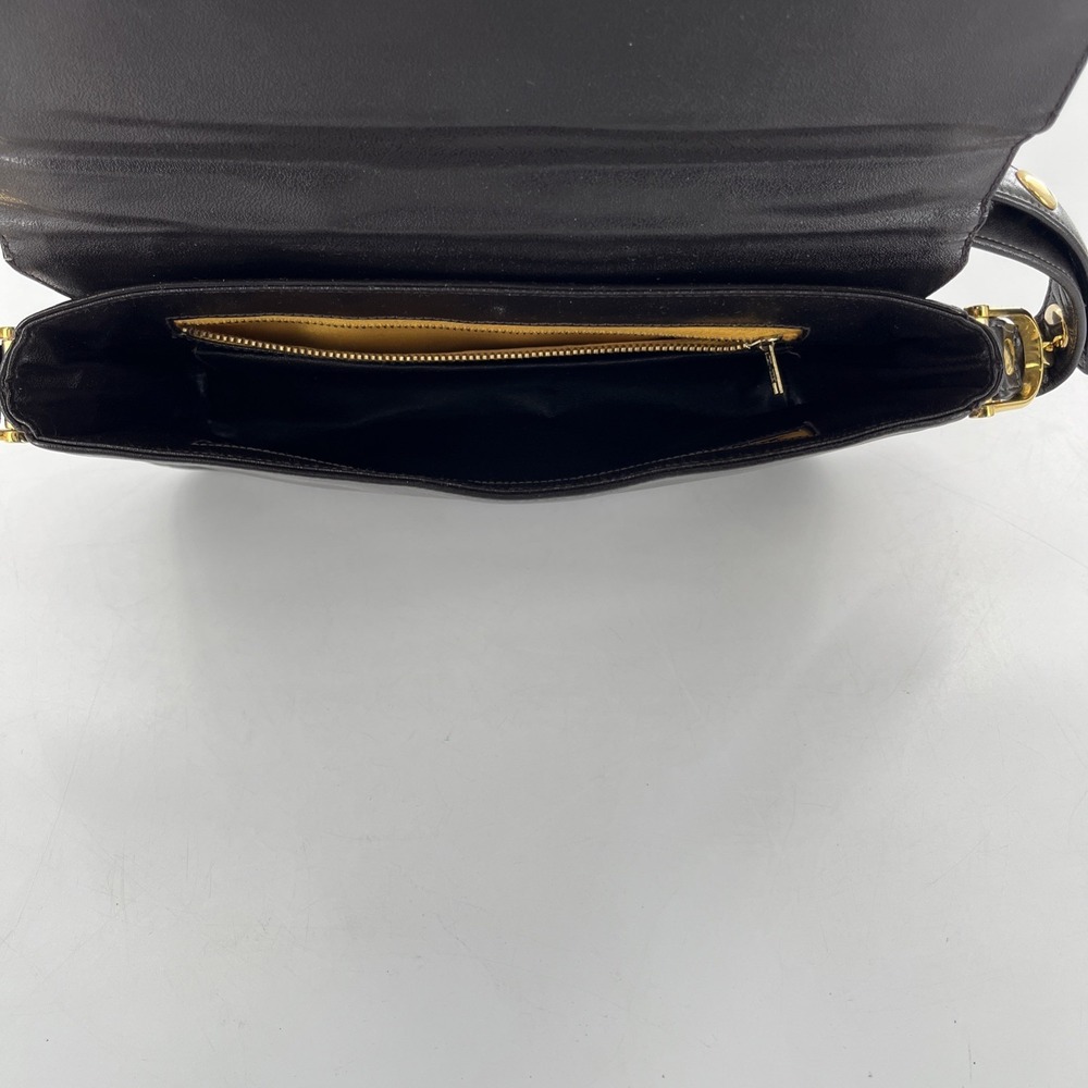 Vintage MCM Susan Gail Leather Shoulder Bag Rare Gold Spur Accents Quiet Luxury - Picture 14 of 16